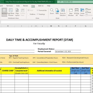 Automated Timesheet Example