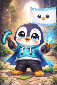 Putty The Penguin. Minecraft Pro